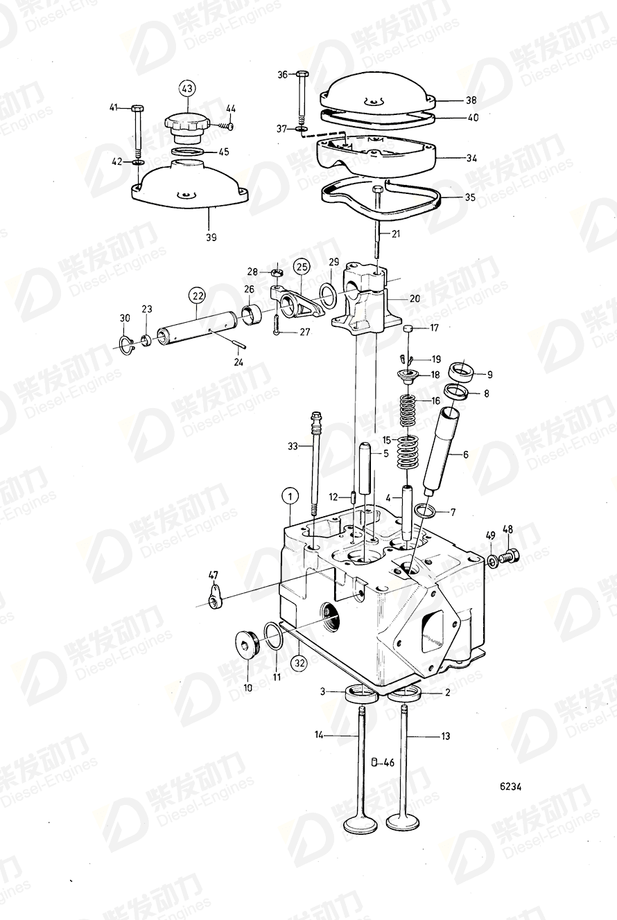 VOLVO Valve cap 417133 Drawing